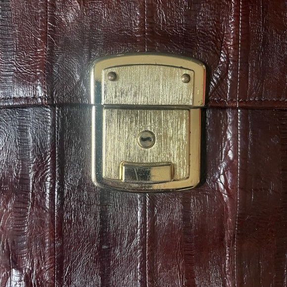 Vintage eelskin briefcase - Picture 5 of 9